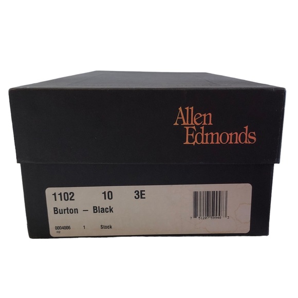 Allen Edmonds Burton Moc Apron Toe Black Leather Oxfords Men's Size 10 WIDE - Picture 14 of 16